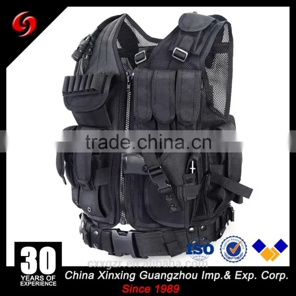 Black/camo Multi-pocket Army and Military Equipment Vest Tactical Gear Vest