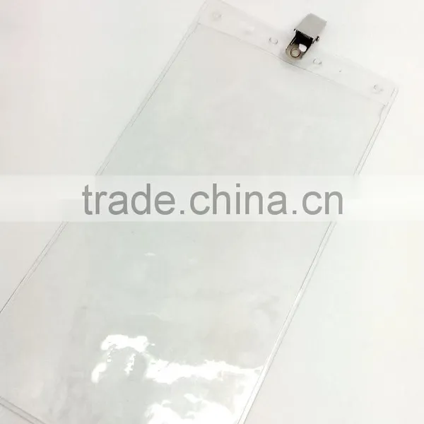 4" * 8" ID Badge Holder With Metal Clip, Name Tag Holder, ID Card Holder With Clip photo-2