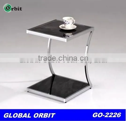 Living Room Furniture, Metal Legs for Modern Glass Design Magazine Rack Console Tables photo-2