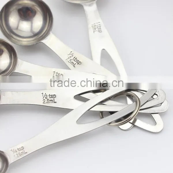 5 Pcs/Set Stainless Steel Measuring Spoons Baking Tools Tea Coffee Measure Tablespoon Set photo-4