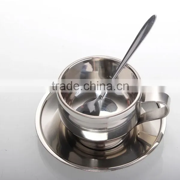 Double Wall Stainless Steel Coffee Cups With Handle photo-4