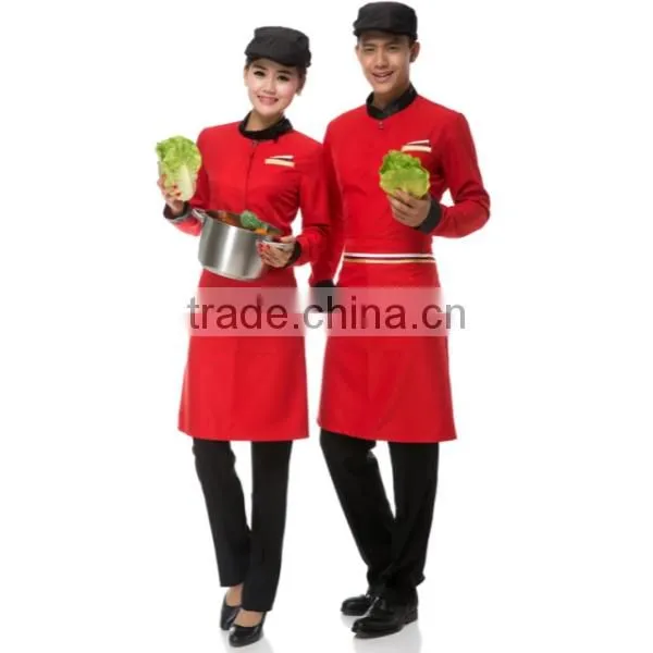 High Collar Hotel Uniform Restaurant Uniforms for Waiter/waitress photo-6