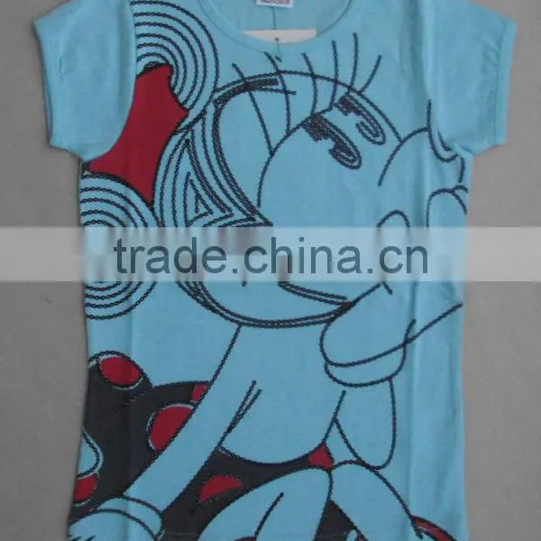 Latest Design Children Cotton T-shirts , Girls Premium Qualty Printed Cotton T-shirts photo-4