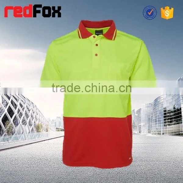 160gsm Net 100% Polyster Safety T-shirt Industrial Safety Red T-shirts Polo Traffic Motorcycle Safety T-shirt photo-2