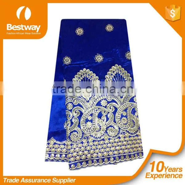 Bestwaytex New Design GP0051 Lace Dresses White Indian George Fabric For Party photo-2