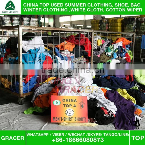 Recycling Baled Clothing Men Short Sleeve T-shirt Second Hand Wholesale Clothes Uk Style photo-4