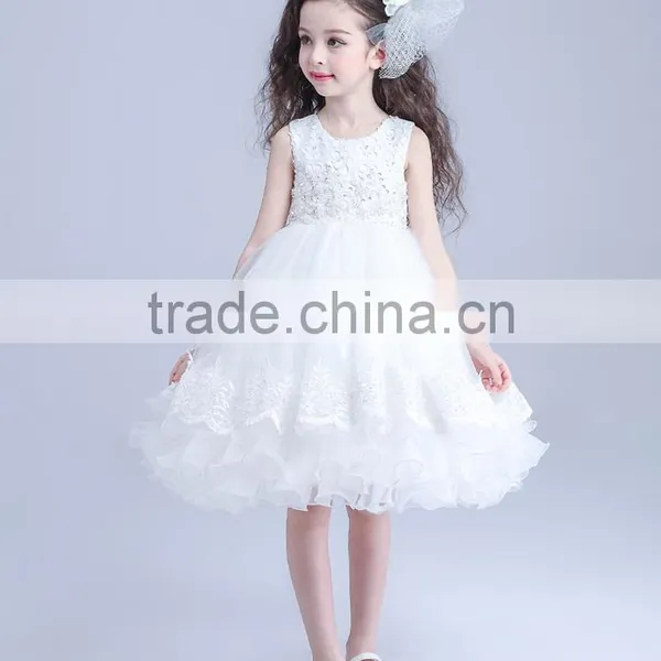 NEW Princess Flower Girl Dress Appliques Wedding Prom Ball Gowns Birthday Communion Kids TuTu Dress photo-2