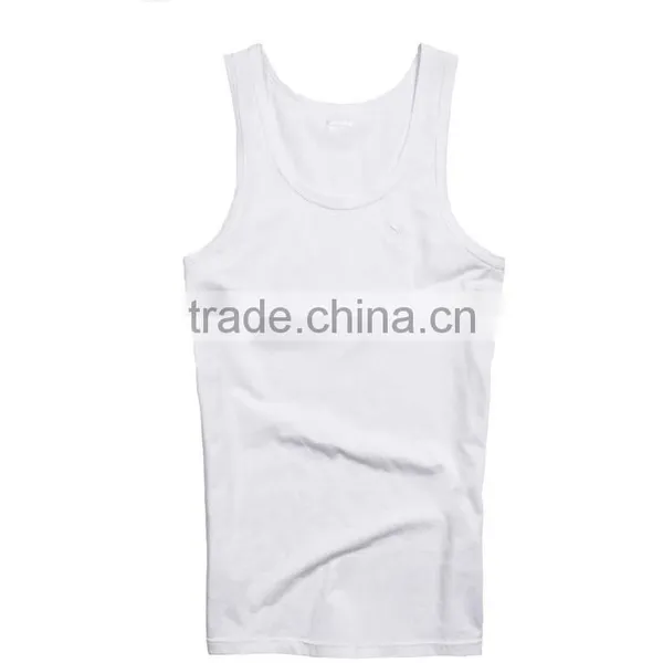 Fashion Cheap 100% Cotton Men Sleeveless Knitwear Camisole photo-5