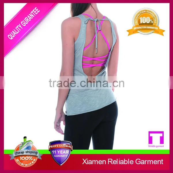 Wholesale Women Sports Singlets Running Yoga Fitness Dry Fit Tank Tops photo-3