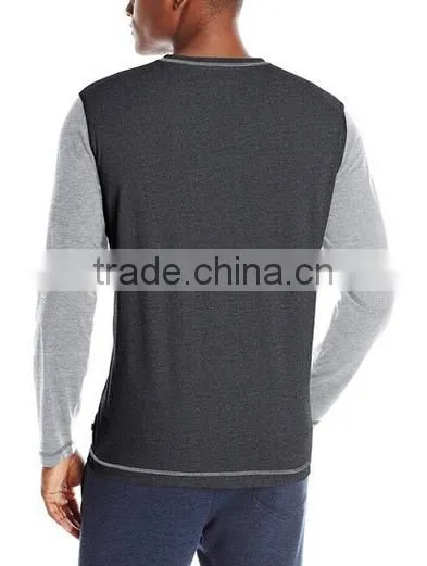 Fashion Raglan Sleeve Crewneck Wholesale Men's O-Neck Hoodies for Winter in Bulk Production photo-2