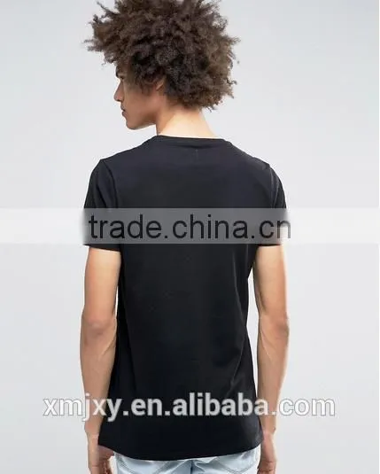 Wholesale Fashion Casual t Shirt High Quality Square Neck t Shirt for Men photo-2