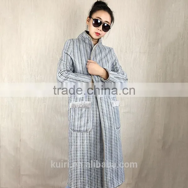 2016 New Real Wool Coat, Sheep Shearing Velvet Jacket Real Fur Coat, Woman of a Long Warm Coat Chinese Stand Collar Long Sleeved photo-5