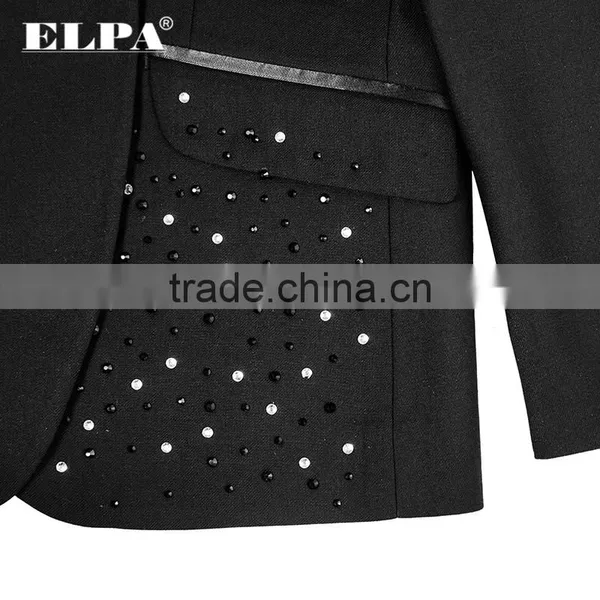 ELPA Black 3 Piece Flower Boy Formal Designer Slim Fit Suits for Kids photo-3