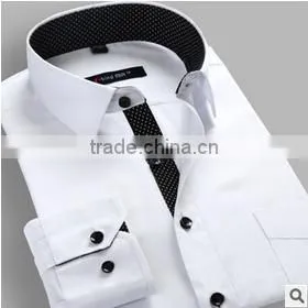 Latest Shirt Designs for Men Long Sleeve Formal Shirt Uniform Business Korean Men Anti-wrinkle T-shirt photo-2