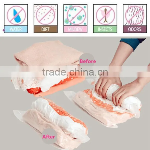 10 Pieces Wholesale Price Roll-up Compression Vacuum Saving Storage Bag Seal Compressed Organizer Camp Travel Home Luggage Pack photo-4
