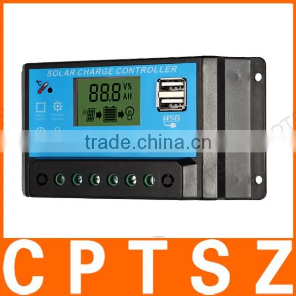 Anself 10A 12.6V LCD Solar Charge Controller PWM Charging Regulator for Solar Panel Lithium Battery Lamp Overload Protection photo-6