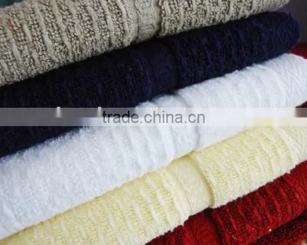 100% Cotton Solid Dobby Terry Towel Hotel Towel photo-4