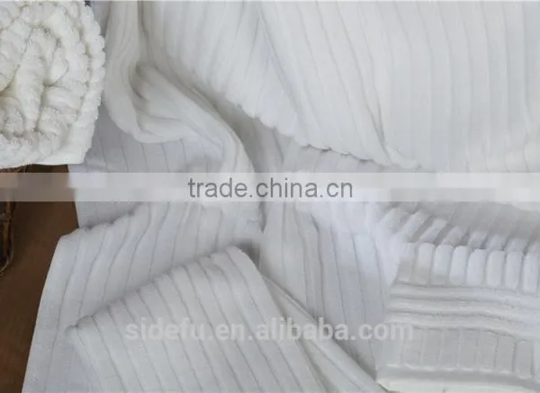 Wholesale High Quality Cotton White Terry Piano Key Jacquard Bath Towel photo-4