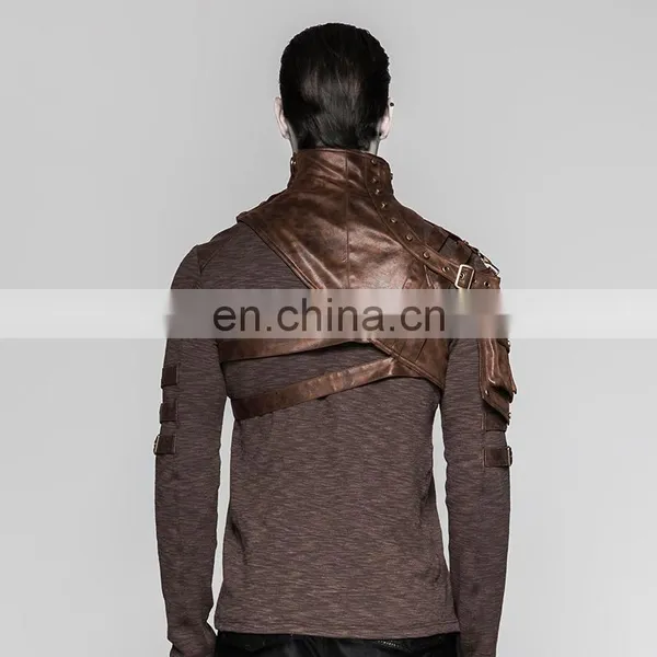 Steampunk Punk Rave Men's Leather Shoulder-neck Harness S-207 photo-4