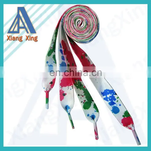 Fashion Cheap Polyester Shoelace With Logo Printing photo-3