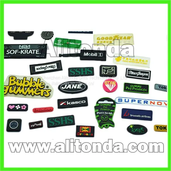 Custom High Quality Cheap Soft Silicone Apparel Clothing Bags Badges and Patches photo-3