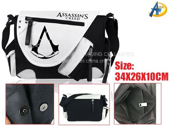 Рюкзак/сумка на плечо Assassin's Creed Game Canvas, аниме-сумки