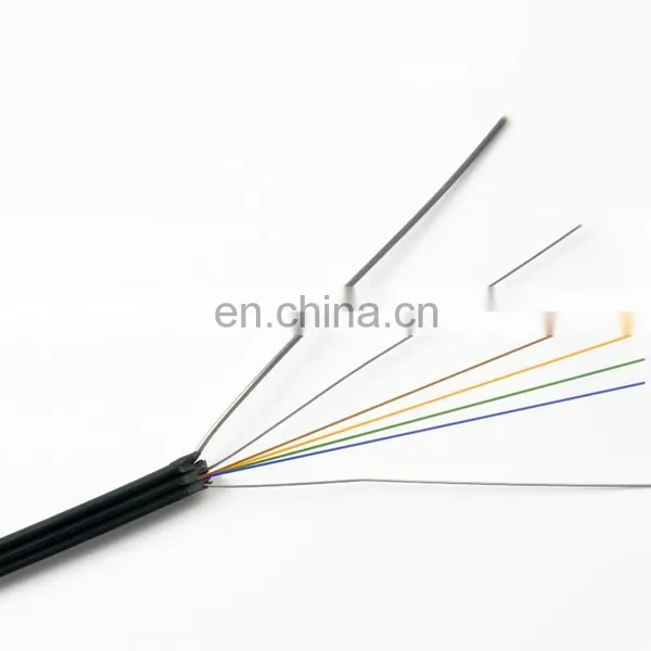Indoor Outdoor 1F 2F 4F FTTH Fiber Optic Drop Cable With Steel Wire Strength Member photo-4