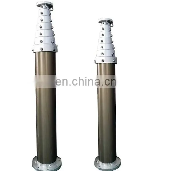 Vehicle Mounted Aluminum Alloy Portable Mobile Military Pneumatic Telescopic Mast photo-2