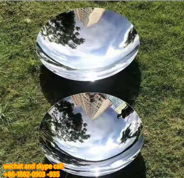 Ball Sculpture Brushed Stainless Steel Hollow Ball