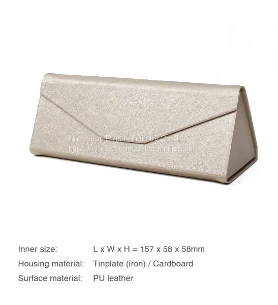 Triangle Folding Glasses Case; Creative and Portable Myopic Eyewear Holder photo-4