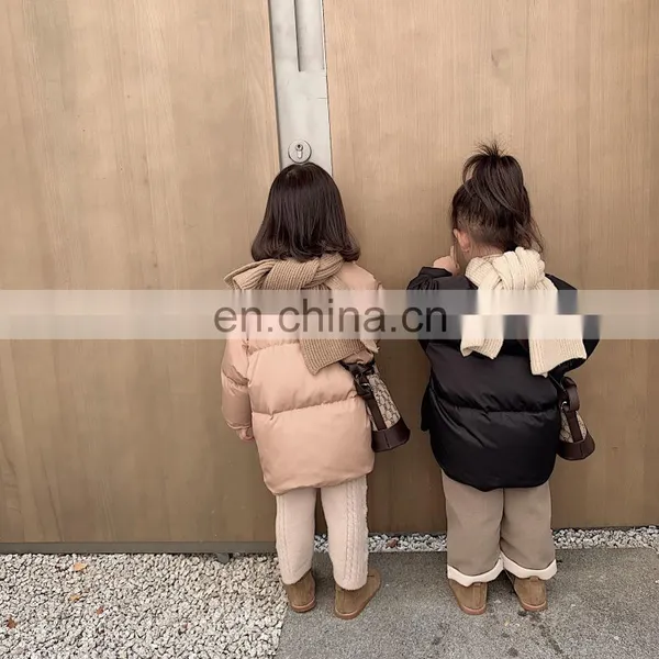 Hot Selling High Quality Kids Down Coats Black Fashion Wholesale Baby Girls Winter Clothes photo-4