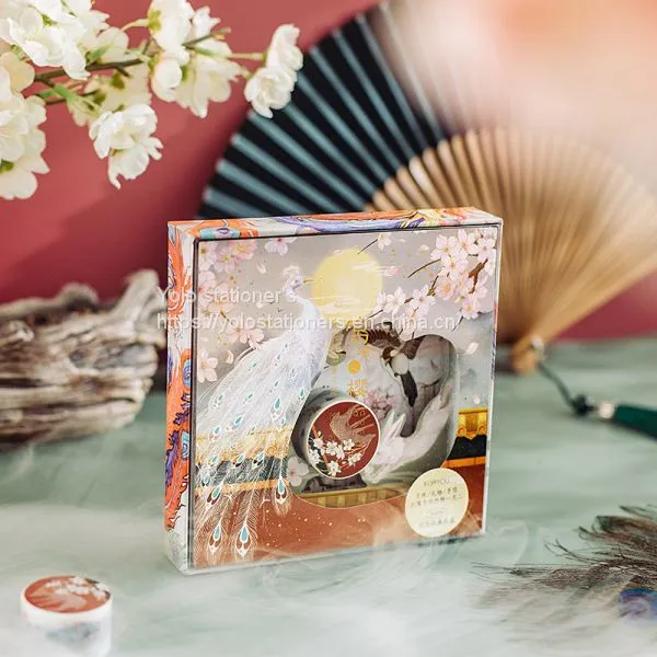 Pomelo Small Visual Impression Gift Box of Palace Wall Sakura Creative Chinese Ins Style Paper Hand Curtain DIY Decoration photo-2