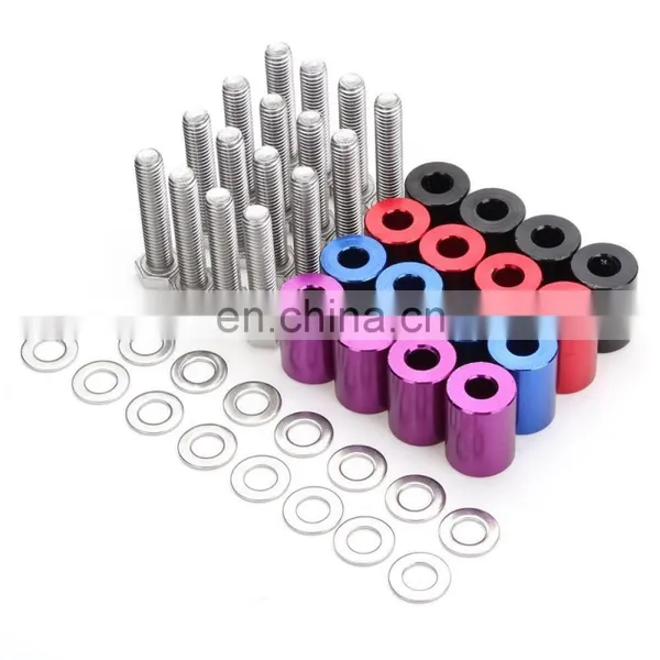 Universal Aluminum 6mm for Billet Hood Riser Kits Turbo Engine Motor Swap Spacer Riser photo-4