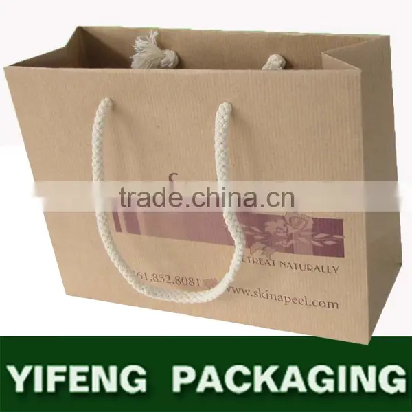 Personalized Cheap Custom Printed Biodegradable Paper Bag photo-4
