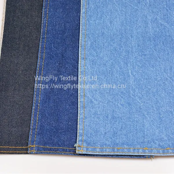 13.4oz 100% Cotton Extra Dark Blue Twill Colored Cotton Bottom Red Selvedge Denim photo-5
