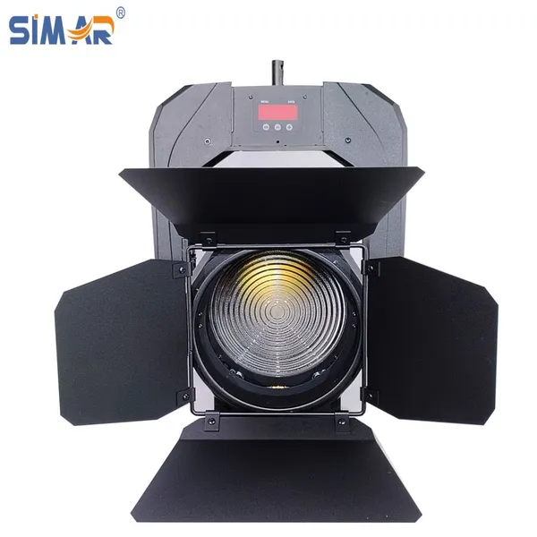 simar OEM M-200WSD Профессиональный световой комплект студийного видеоосвещения на светодиодах с 200-ваттным электродвигателем, с возможностью фокусировки и зуммирования при помощи линзы Френеля, с поворотной системой, прожектор и рассеянный свет для видеокамеры