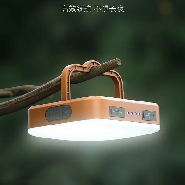Outdoor Solar Powered Charging Camping Light Waterproof Multifunctional Camping Light Night Market Street Stand Light Emergency Charging Atmosphere Light Power Bank photo-2