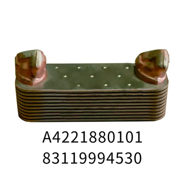High Quality Aluminum Oil Cooler for Mercedes Benz ACTROS 1831 5411880201 5411880601 photo-2