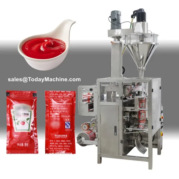 Collar Type Food Pouch Vertical Automatic Candy Coffee Nuts Sachet Sealing Packing Machine photo-3