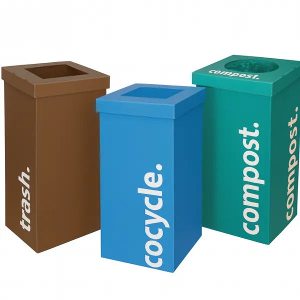 Factory Supplier Recyclable PP Coroplast Sheet Waste Bins photo-2