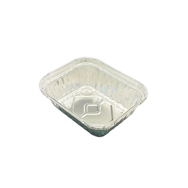 Aluminum Foil Tray 350ml Rectangular Disposable Container for Food Storage and Baking photo-4