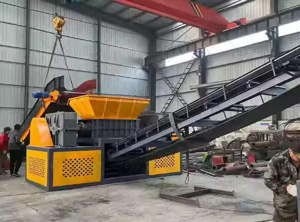 Máquina de triturado y clasificación de aluminio desechado, Máquina trituradora de metales chatarra