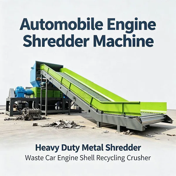 Automobile Engine shredder Machine Heavy Duty Metal shredder for Waste Car Engine Shell Recycling Crusher EPC
