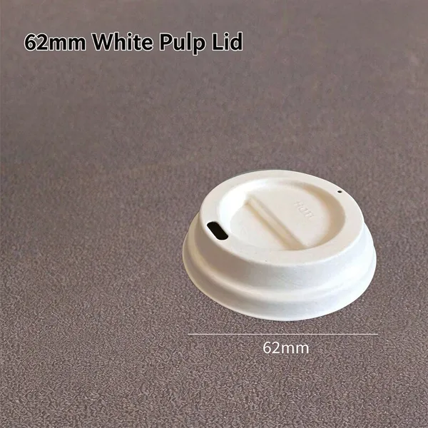 Plant Fiber Disposable Mug Bulk, Leak Proof Molded Pulp Drink Cup, Custom Logo Embossed 8oz Beverage Mug photo-2