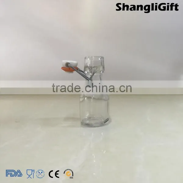 Mini Glass Bottle Swing Top Sealing Lids For Soy Sauce 2oz photo-2