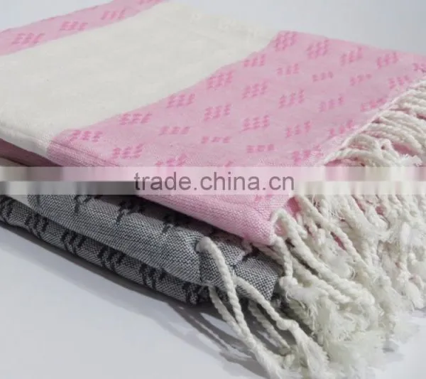 Organic Cotton Fouta Bath and Beach Towel Tunisian Sauna Towels Wholesale photo-4