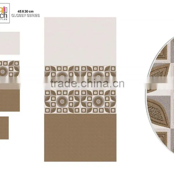 Ceramic Wall Tiles Luster Brown Print Series132 photo-3