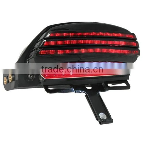 Integrated Tri-Bar LED Motorcycle Tail Light for 2006-2013 Harley Davidson