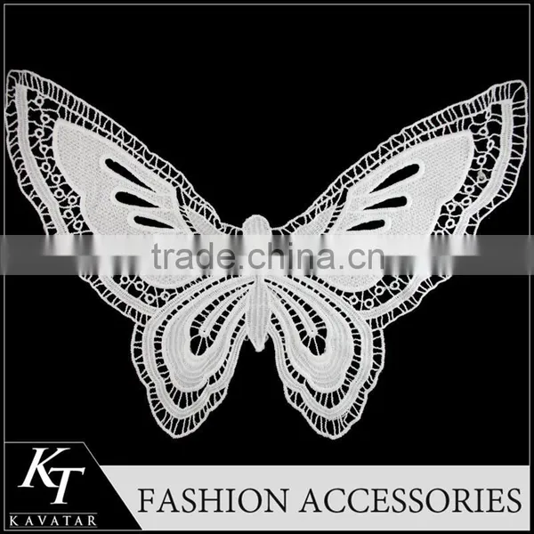 2012 Hot Selling Cotton Trimming Lace/Kavatar Fancy Nylon Lace Butterfly Patch photo-2