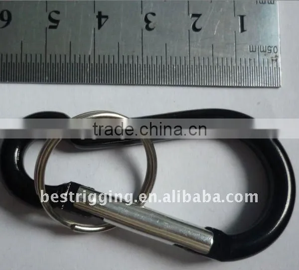 MANUFACTURE 6mm BLACK ALUMINUM SNAP HOOK TYPE/METAL SNAP HOOKS photo-2